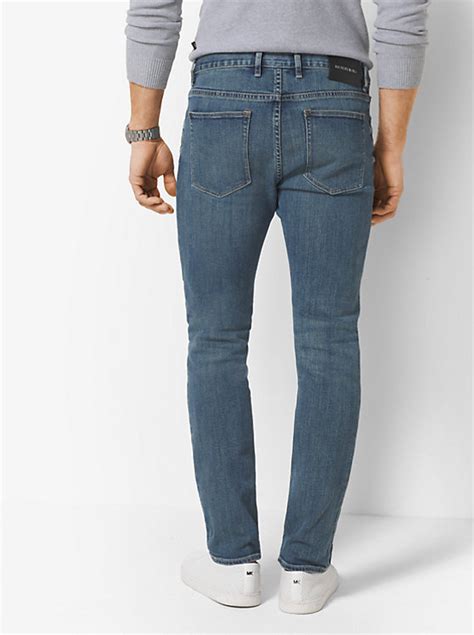 michael kors mens slim-fit stretch-cotton jeans|Michael Kors men's skinny jeans.